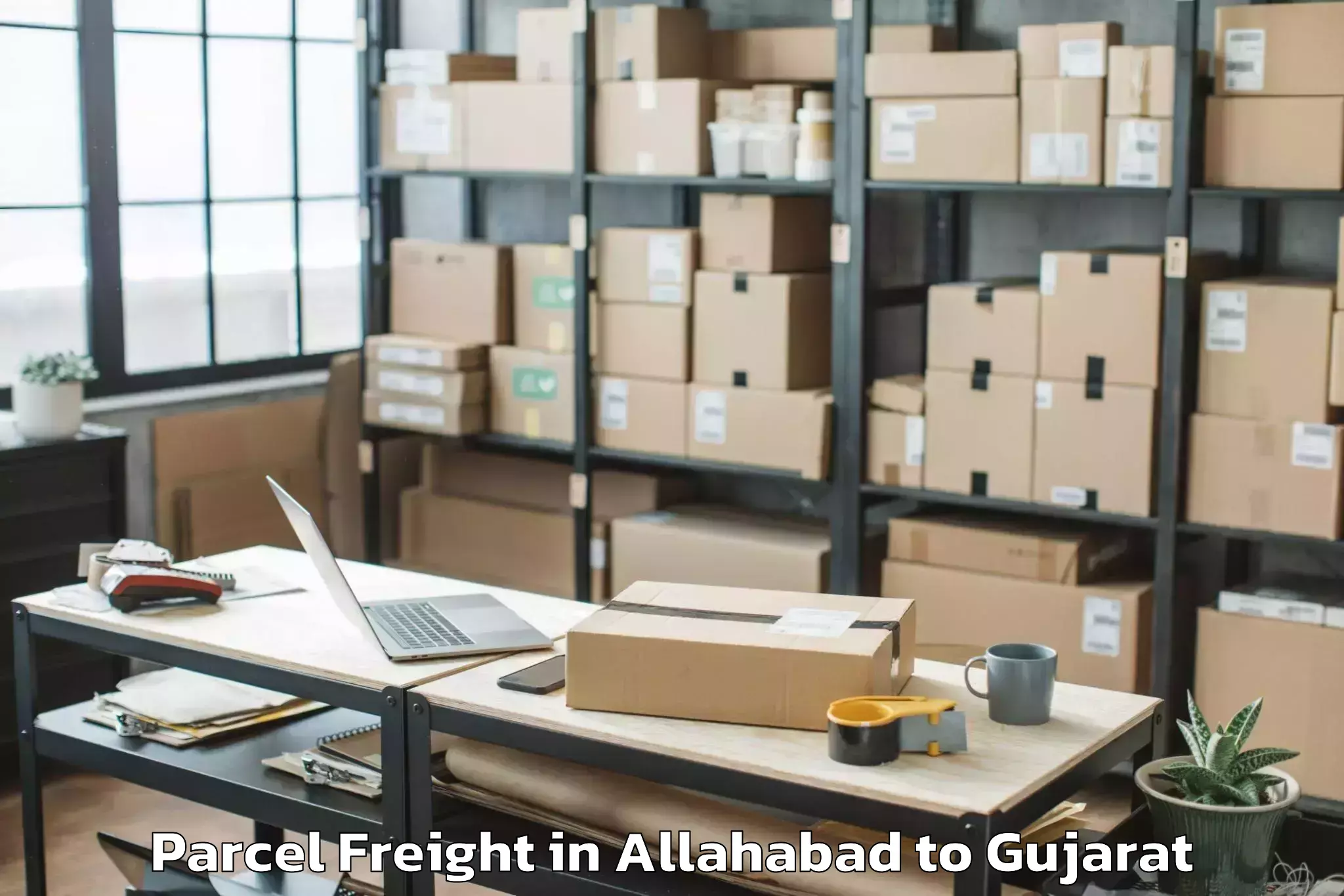 Leading Allahabad to Dhandhuka Parcel Freight Provider